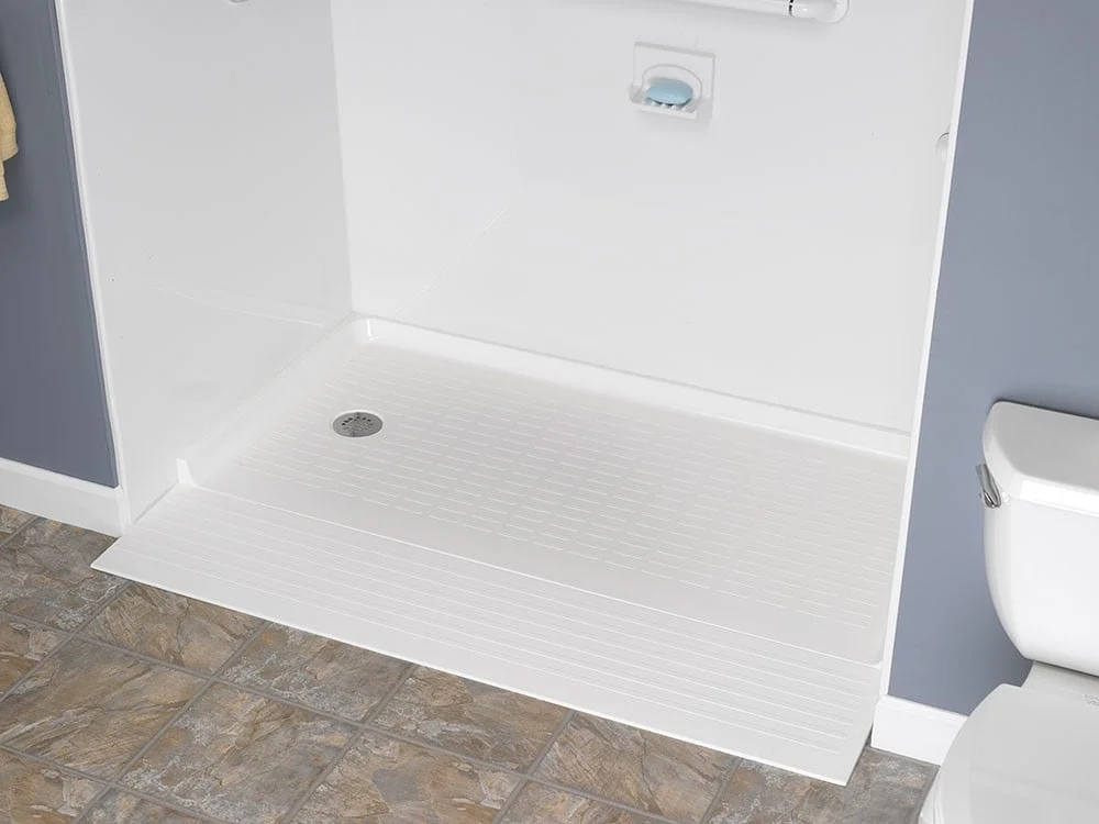 Easy-to-clean antimicrobial shower surface