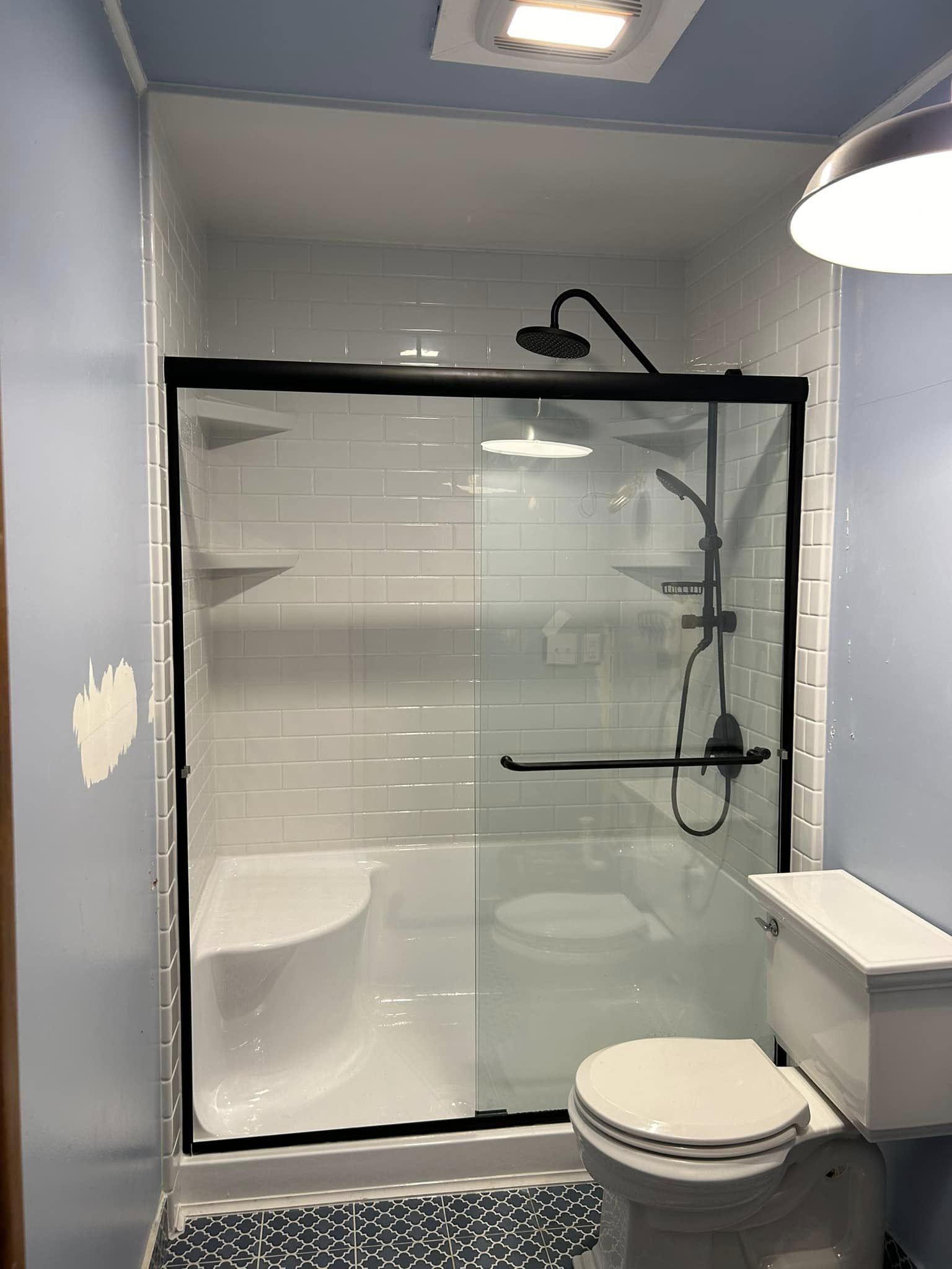 Finished walk-in shower project