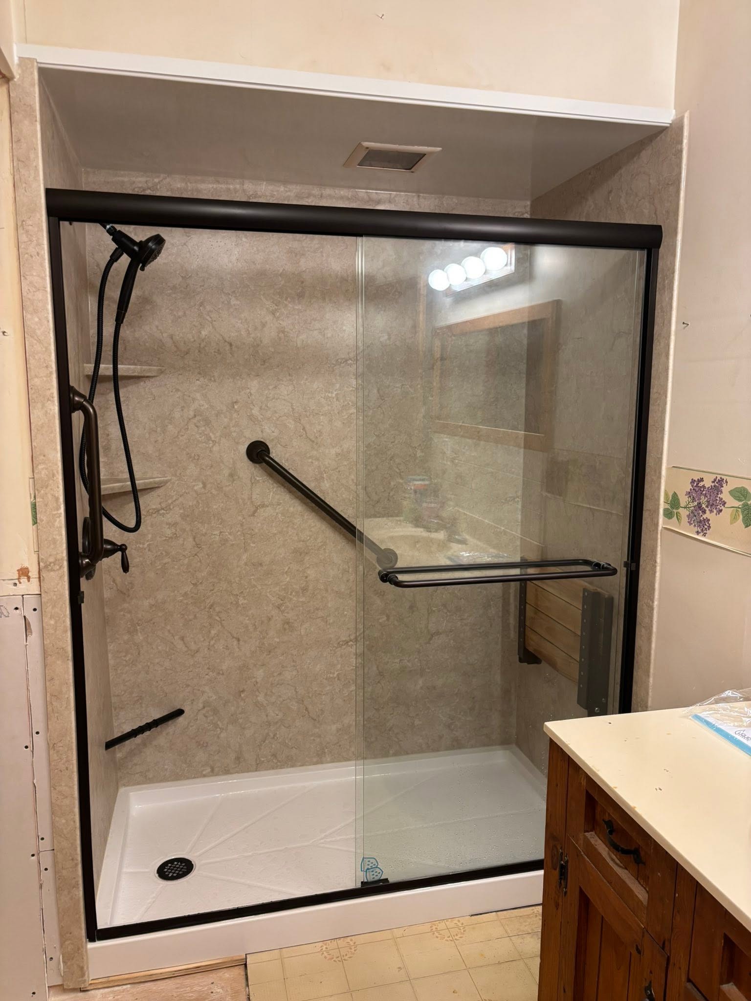 Finished walk-in shower project