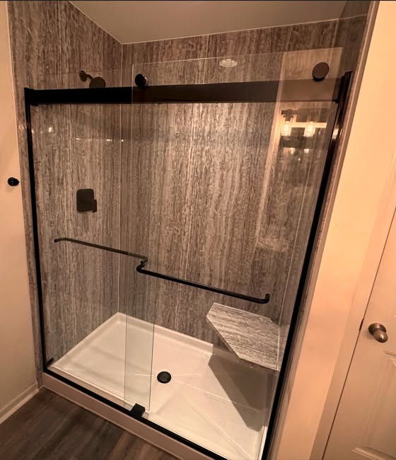 Finished walk-in shower project