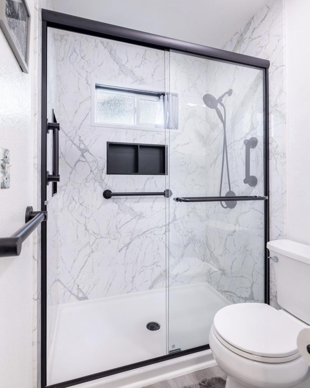 Finished walk-in shower project